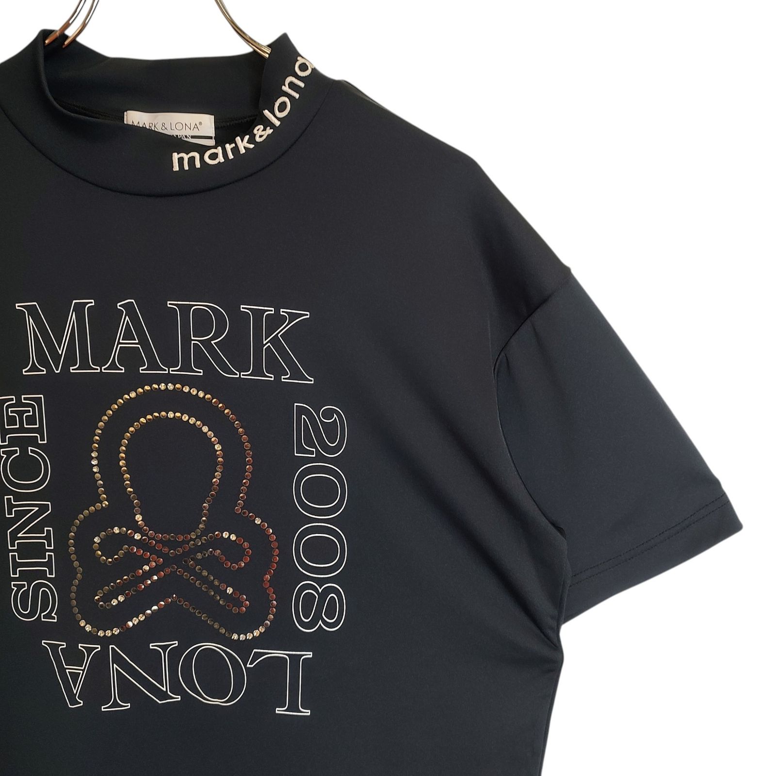 MARK&LONA マークアンドロナ ゴルフ 25SS 半袖 モックネック Tシャツ 