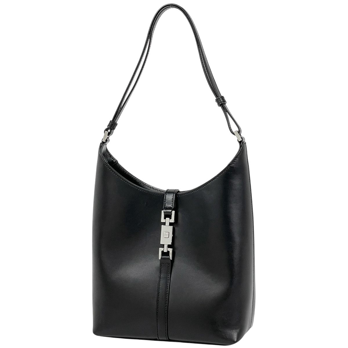 グッチ GUCCI ジャッキーライン ショルダーバッグ レザー ブラック 0013875 レディース 【中古】