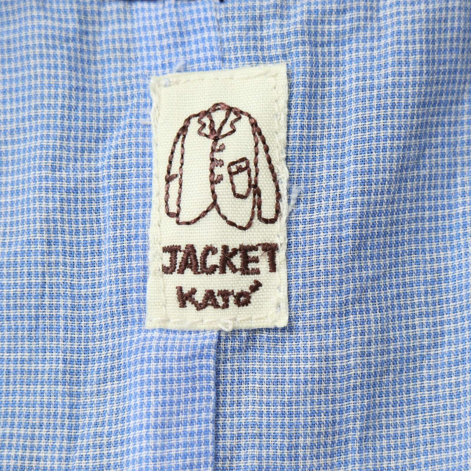 KATO` カトー 春夏☆ 麻 リネン コットン 切替 ジップ ベスト 日本製 