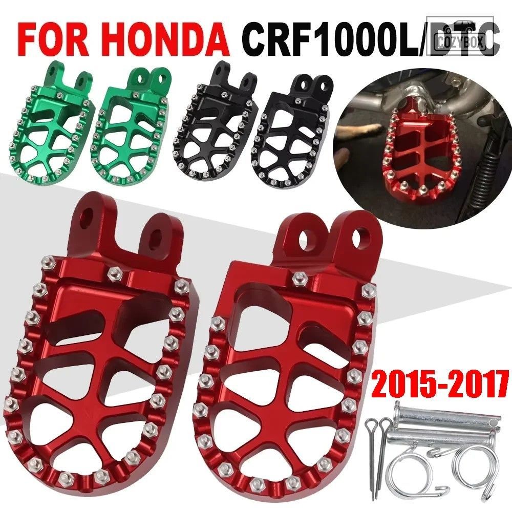 オートバイ アクセサ リーフットレストフットペグフットペグ ペダル ホンダアフリカツ