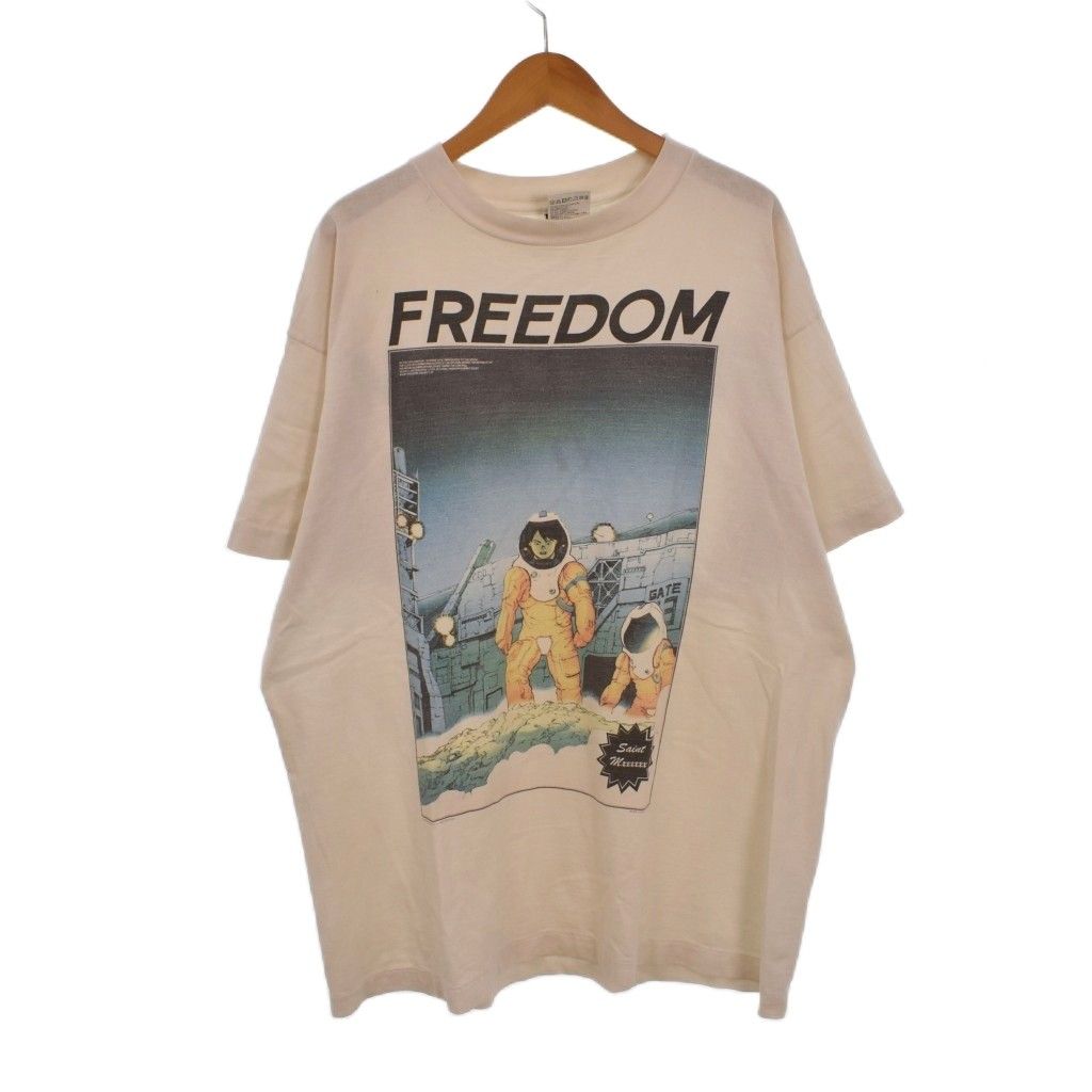 セントマイケル SAINTMICHAEL 24SS FREEDOM FD-SS TEE ASTRO WHITE Tシャツ 半袖 プリント M 白 ホワイト SM-YS8-0000-C22