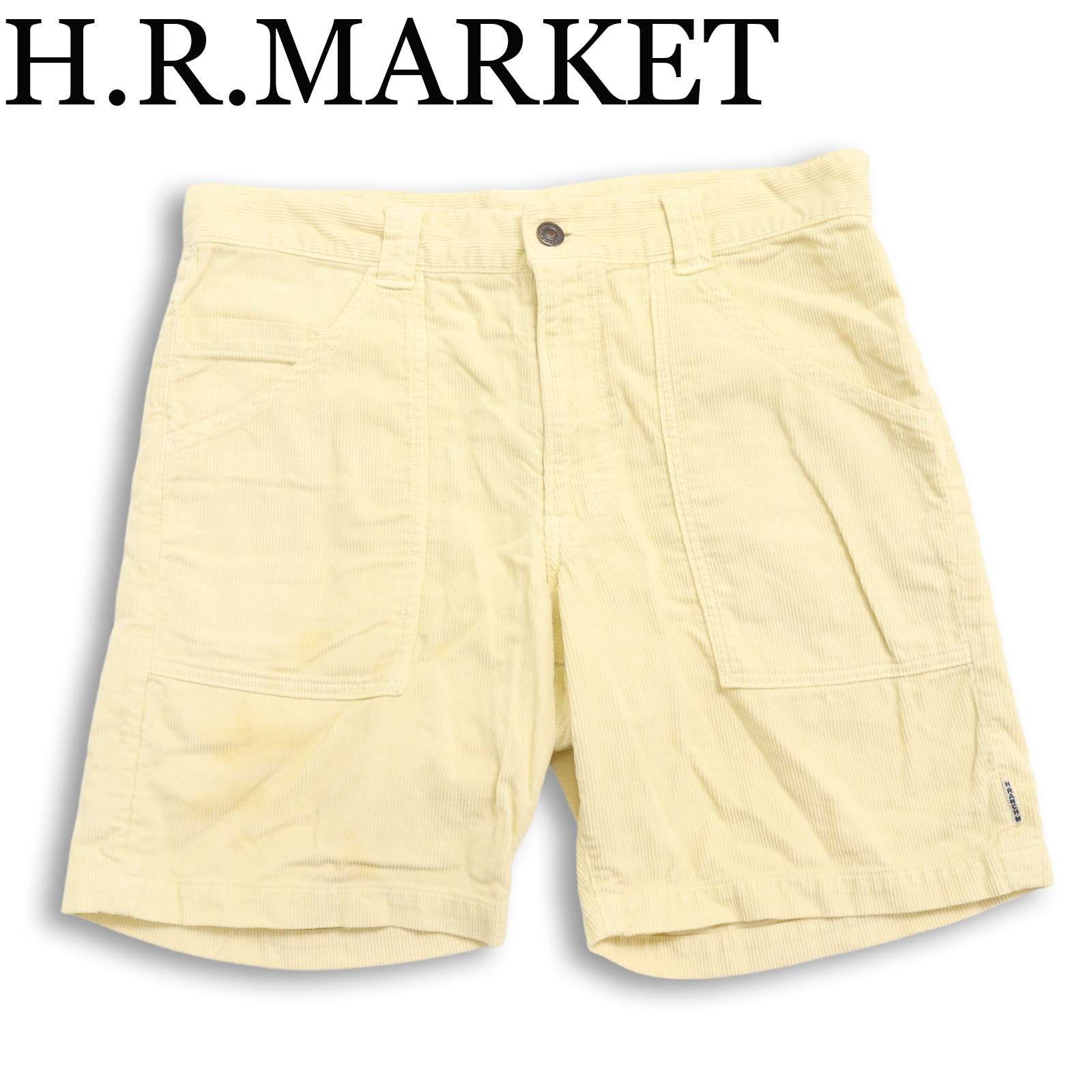 H.R.MARKET ハリウッドランチマーケット H刺繍 コーデュロイ ベイカー