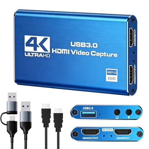 【2026最新】キャプチャーボード Switch 1/2 対応 4K HDMI パススルー 1080P 60FPS USB 3.0 高速伝送 超低遅延 ビデオゲームキャプチャー ボード PC/PS4/PS5/Xbox/Wii U/ウェブカメラ bb21be8c