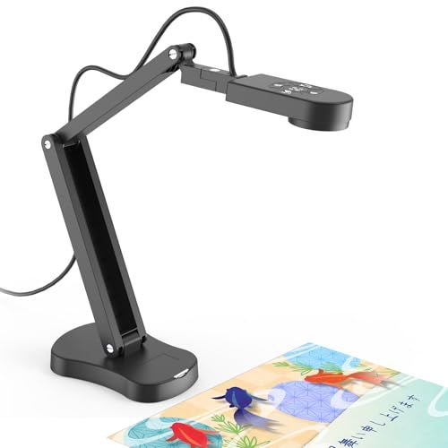 書画カメラ 書が 実物投影機 Webカメラ:800万画素 折りたたみ式 USB 内蔵マイク 画像反転機能(の上下/の左右) 3レベルLEDライト付き Web会議/オンライン授業/在宅勤務 ZOOM/SKYPEなど対応 Win/Mac/Chro 9b9bc553
