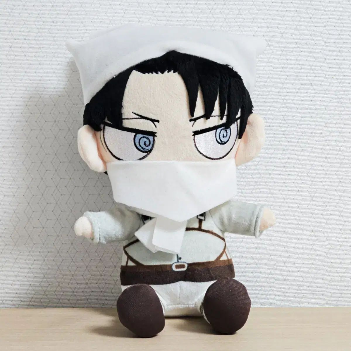 進撃の巨人 リヴァイ 古典 デニム掃除 ぬいぐるみ CHIMMYキャラ ぬいぐるみ