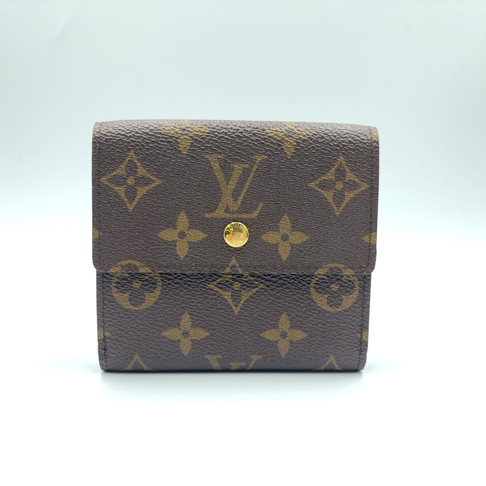 【新着】LOUIS VUITTON ポルト モネ ビエ カルトクレディ モノグラム モノグラム レザー、PVC ブラウン 三つ折り財布 Wホック財布 ゴールド M61652