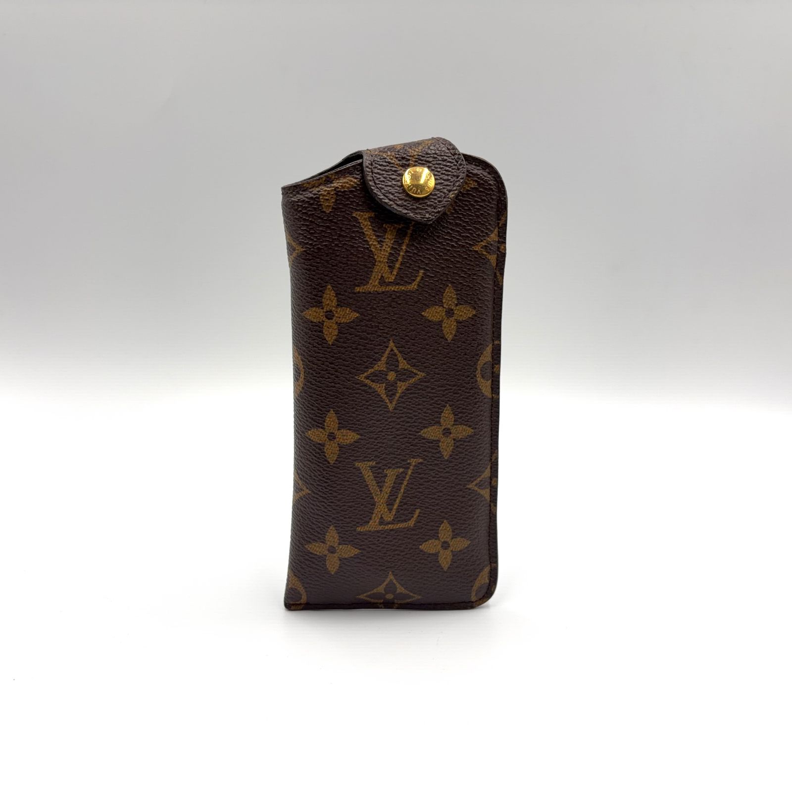 LOUIS VUITTON エテュイリュネット PM PVC ブラウン メガネケース 