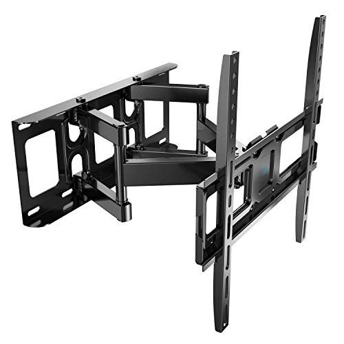 R◆PERLESMITH 壁掛けテレビ金具 26?65インチ対応 フルモーション式 耐荷重45kg tv壁掛け金具 テレビアーム ウォールマウント かべかけ金具 前後＆左右&上下多角度調節 VESA400x400mm c26130d3