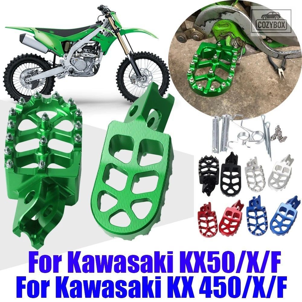 フットレスト フットペグ Kawasaki KX250 KX250X KX250F KX450 KX450X KX450F KLX450R