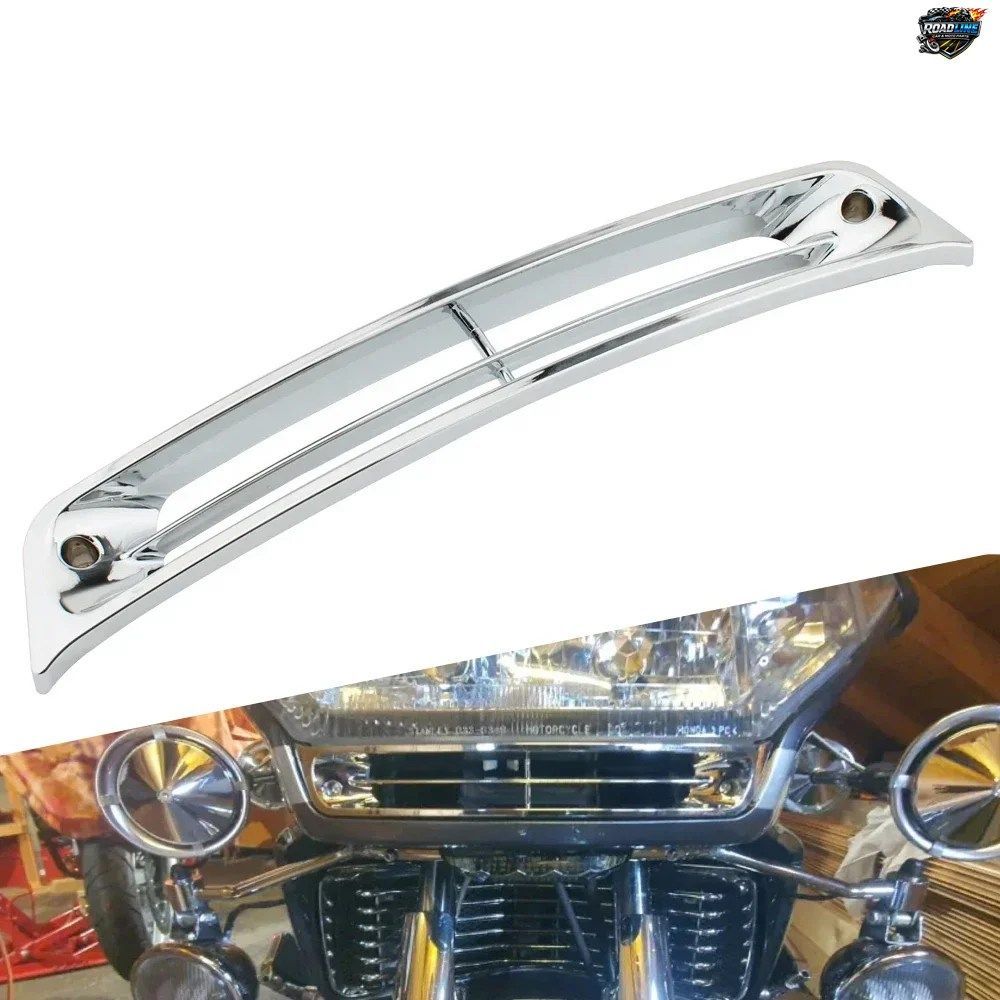 ホンダ ゴールドウイング GL1500 1988-2000 用クローム製ロアフロントヘッドライトグリル フェアリンググリルカバー