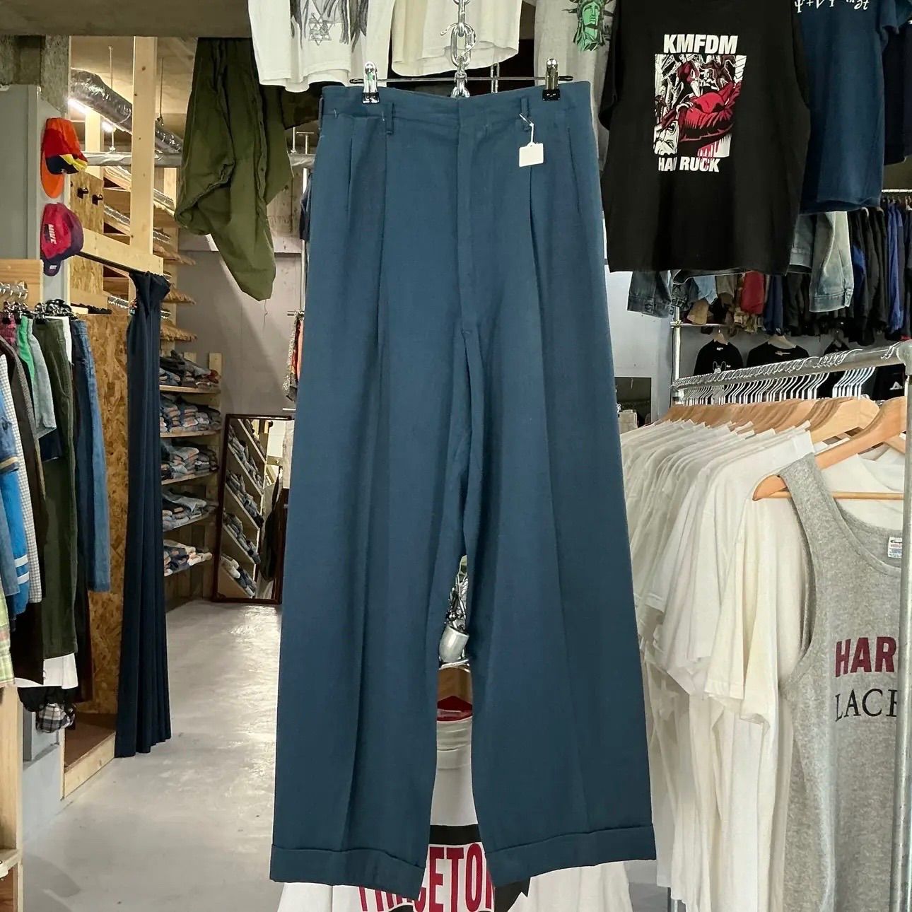 40s Wool Gabardine Pants with Costume Stamp ウールギャバジンパンツ
