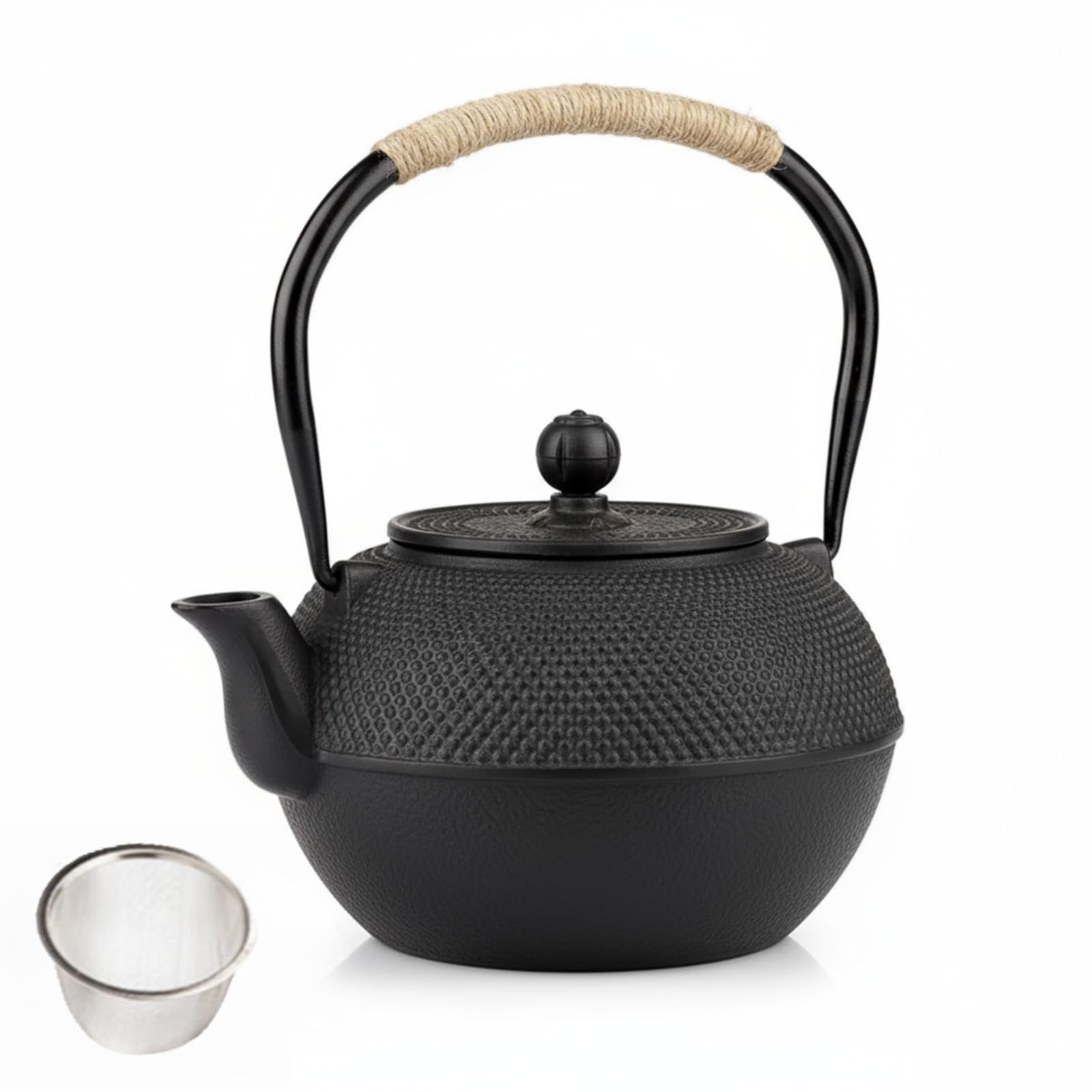 鉄瓶 日本製鉄瓶 ih対応 鉄びん 直火可 やかん 鉄器 鋳物 茶道道具 鉄分補給 伝統工芸品 800ml★m 16bbb737