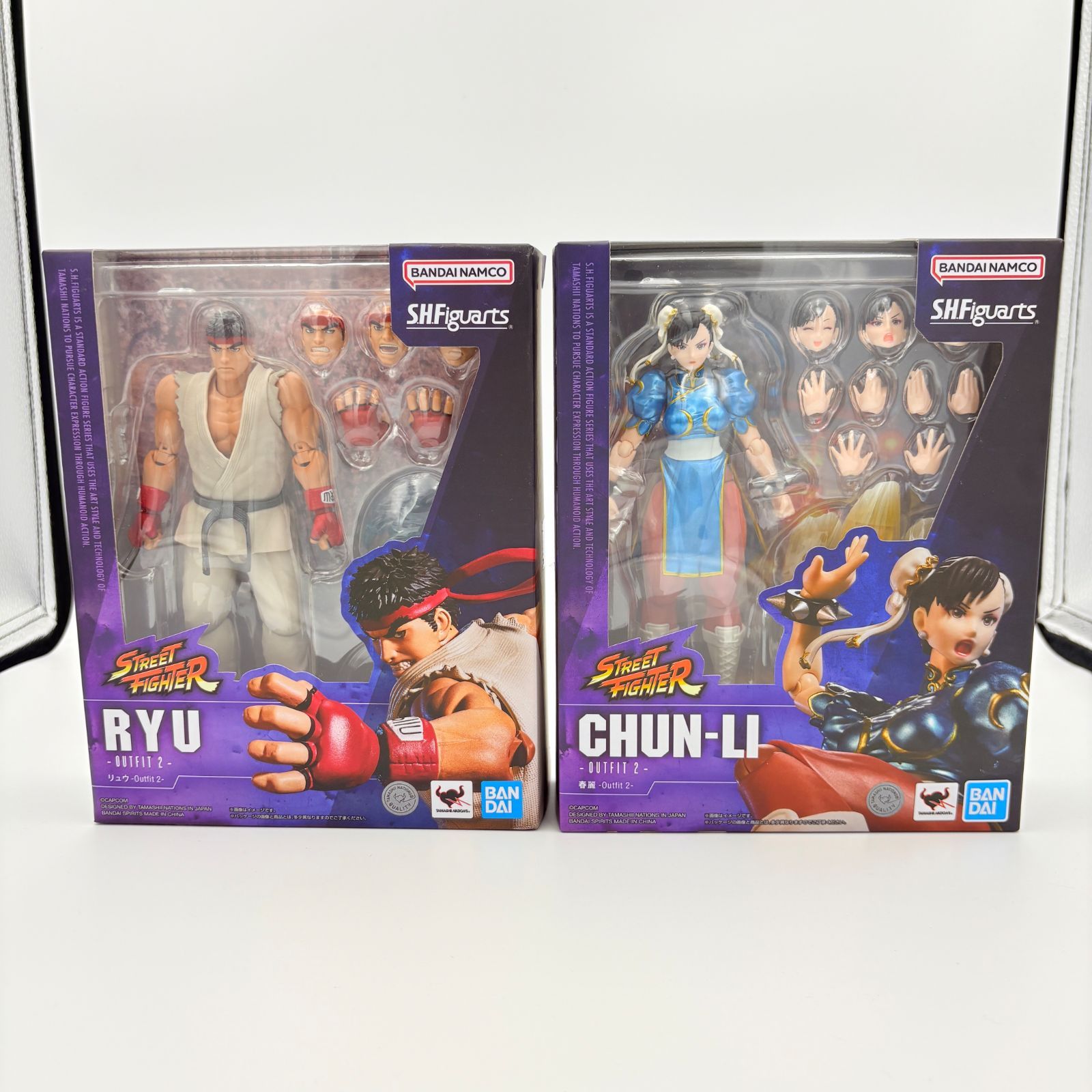 ストリートファイター S.H.Figuarts RYU & CHUN-LI Outfit 2 リュウ 春麗 フィギュア