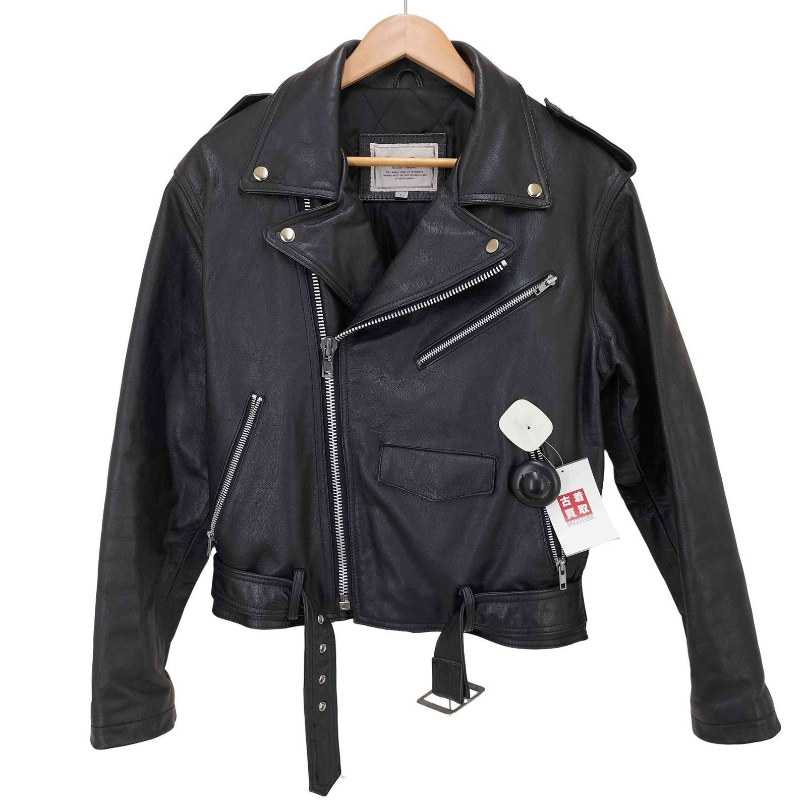 ユーズドフルギ USED古着 STRATH CONAR cow leather ダブルライダースジャケット メンズ JPN：L