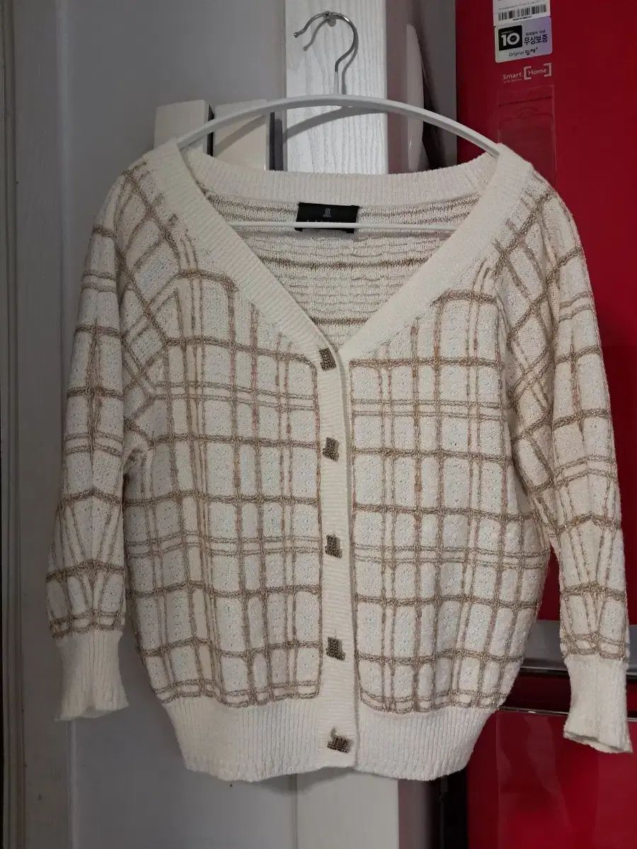 ランバン LANVIN チェック カーディガン 90 ほぼ新品