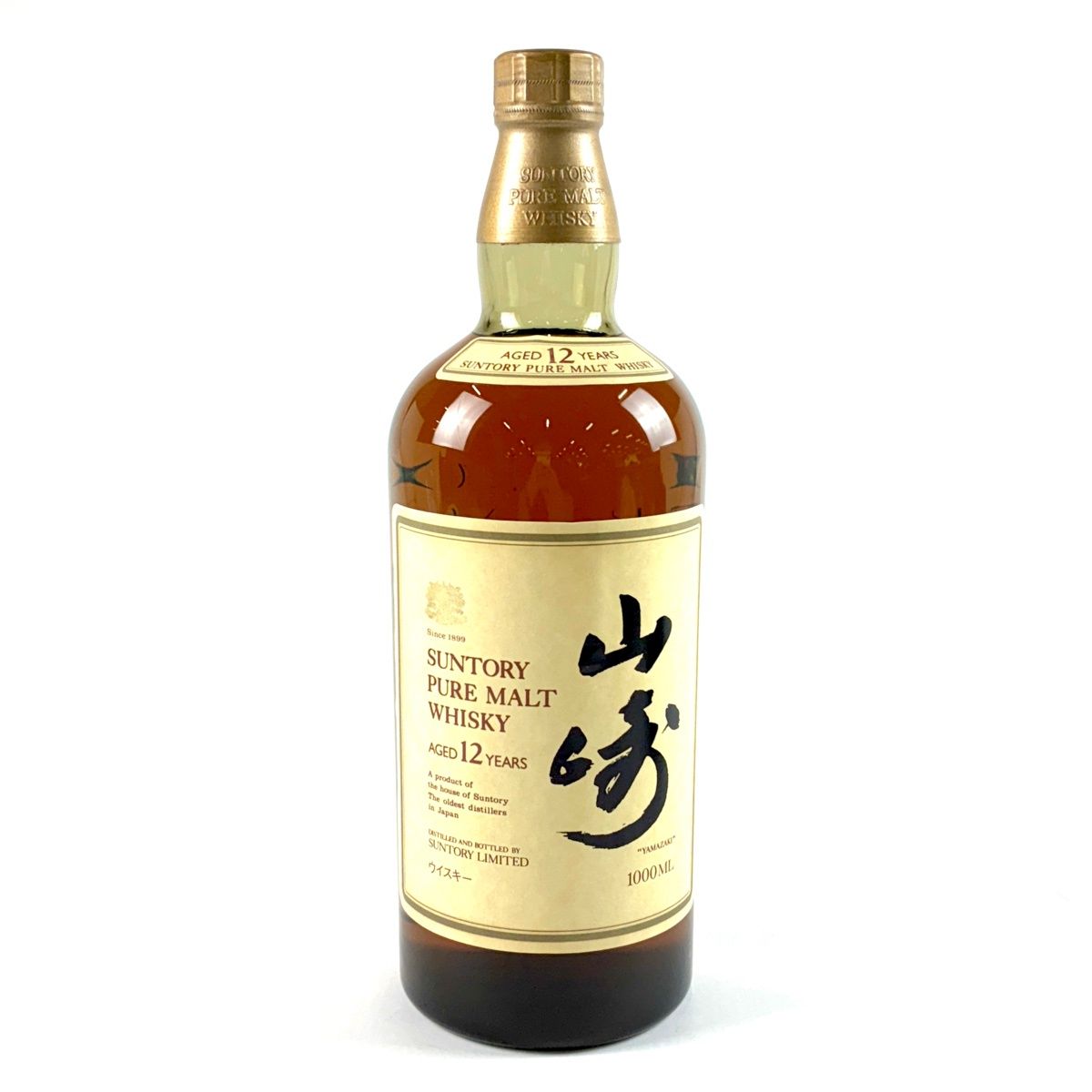 【東京都内限定お届け】 サントリー SUNTORY 山崎 12年 ピュアモルト 向獅子 1000ml 国産ウイスキー 【古酒】