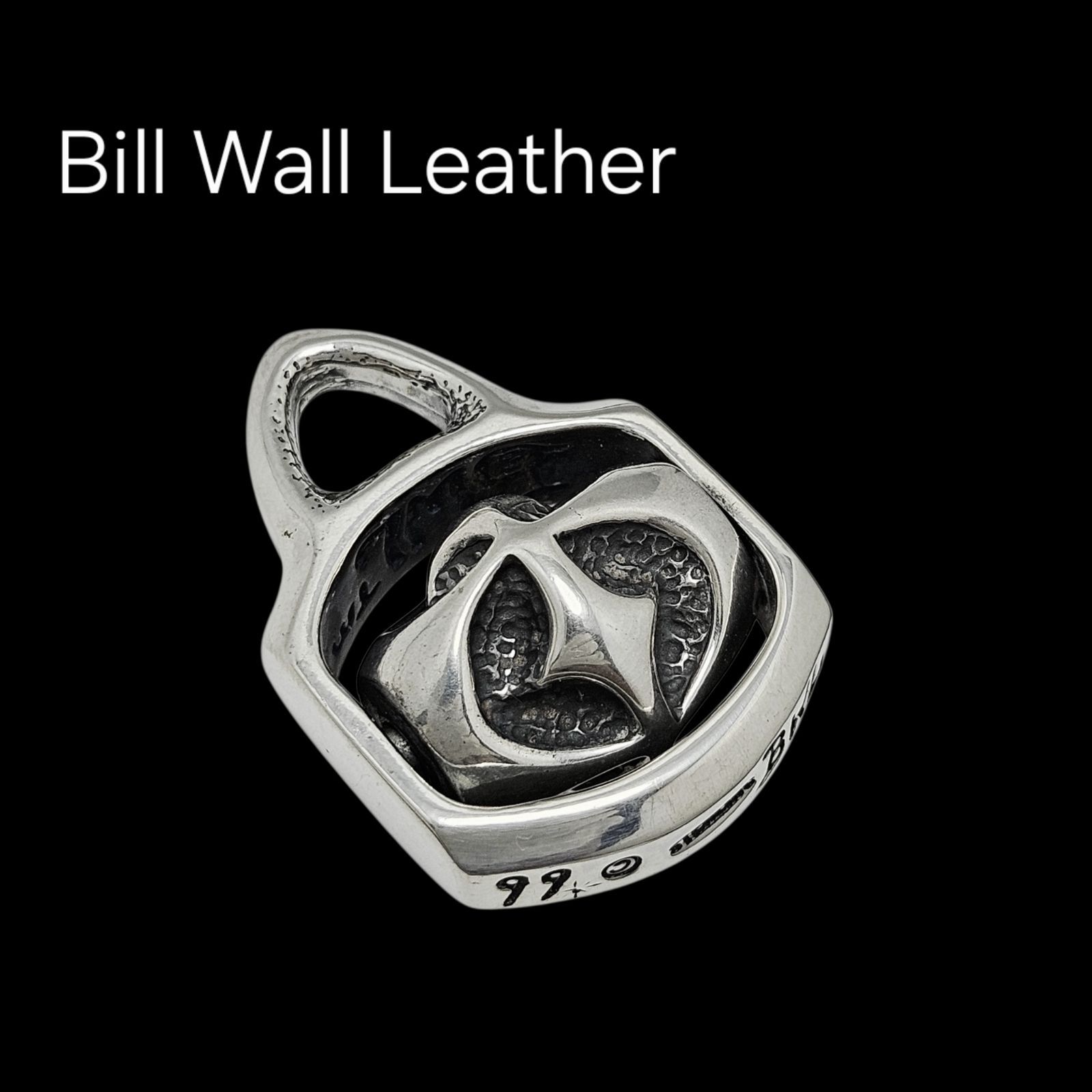 【美品】Bill Wall Leather ゴシッククロス スクロール トップ
