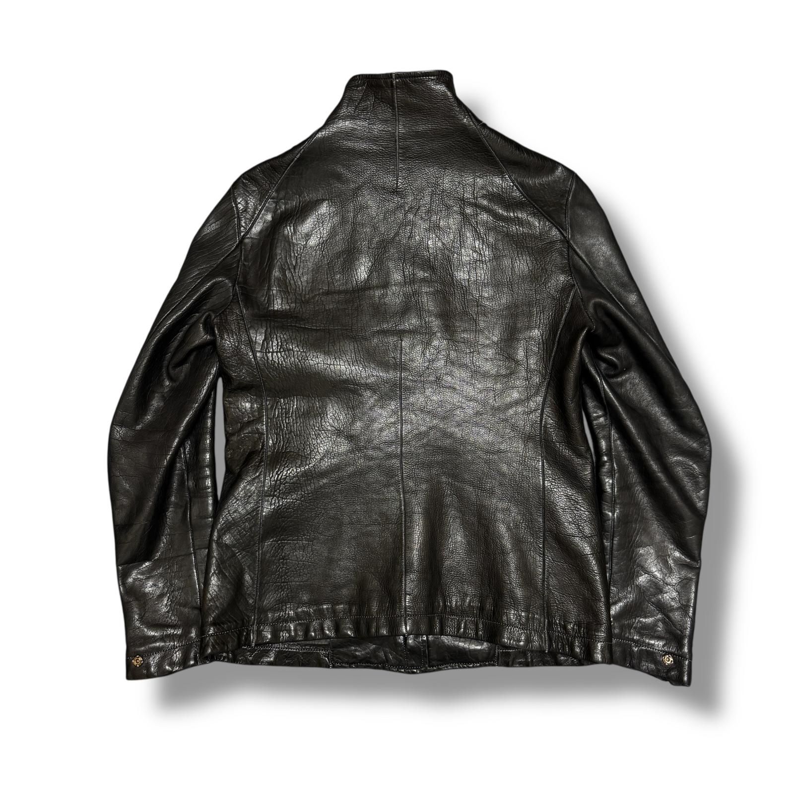 参考上代1082400円 Carol Christian Poell HIGH NECK LEATHER JACKET