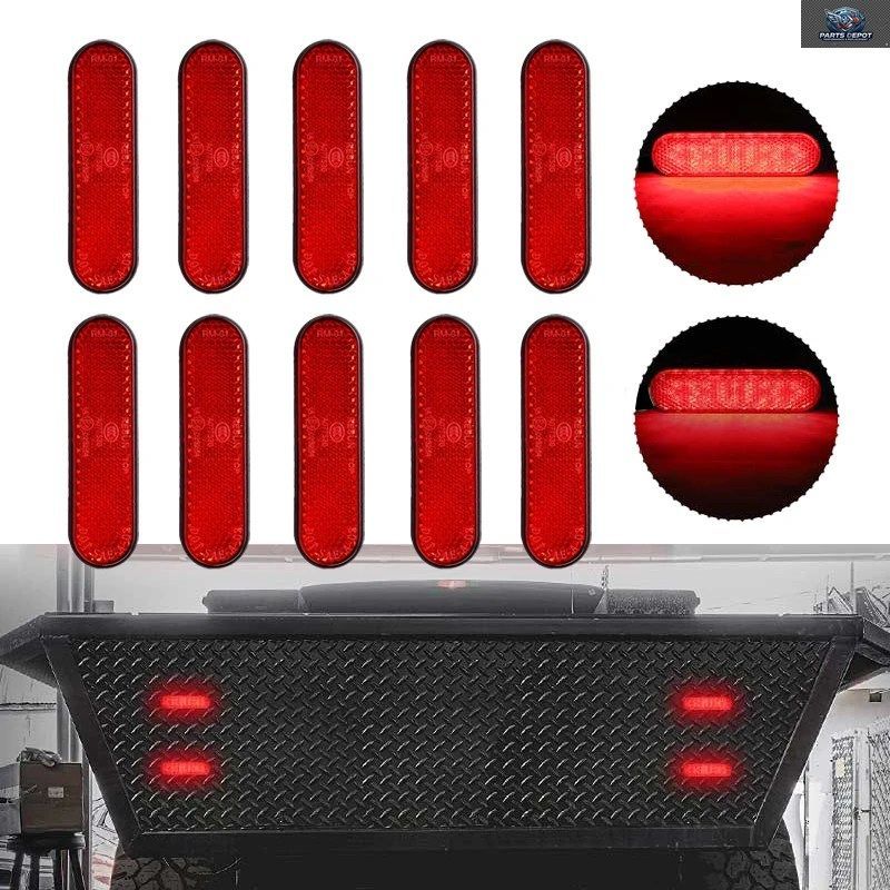 24個のLEDテールライト、12Vリバースライト、赤色リアブレーキランプ、24個のLEDバンパーサイドマーカーリフレクターライト、ドラッグカー