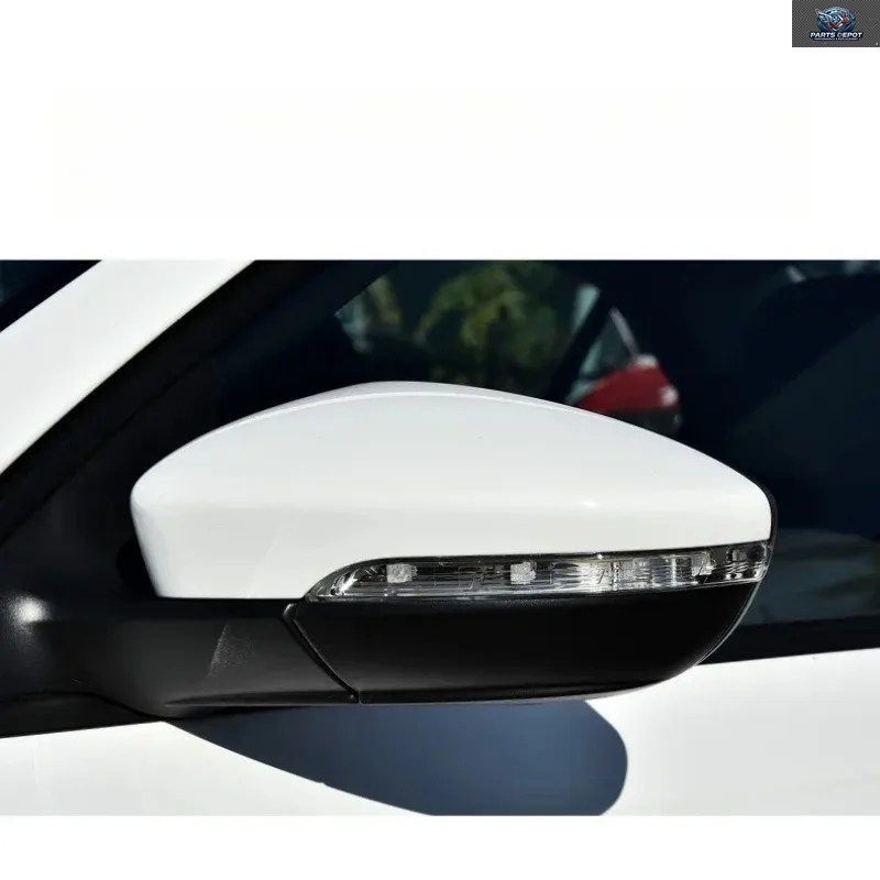 ホワイトサイドウイングミラーキャップ VW シロッコ ジェッタ MK6 ユーロ パサート CC B7 ビートル サイドカバー 2010 - 14