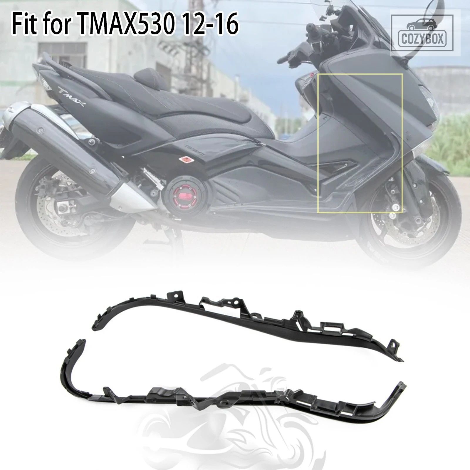 2012-2016 ヤマハ TMAX530 T-MAX 530 オートバイ アクセサリー ペダルエッジストリッ