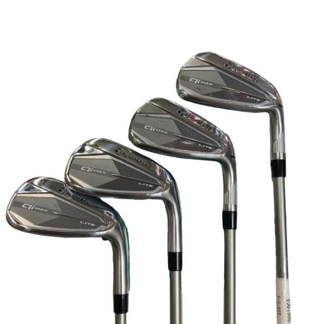 【中古】 テーラーメイド Qi MAX LITE 5S アイアンセット IR AIR SPEEDER TM(Qi35 IR) (フレックスSR) メンズ 男性用 右利き 右用 Cランク ゴルフクラブ