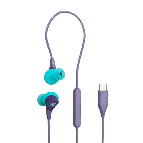JBL Endurance Run 3 USB-C ハイレゾ対応USB-Cインイヤースポーツイヤホン IP65 防水防塵対応 外れにくい 有線 (パープル)ｍａ