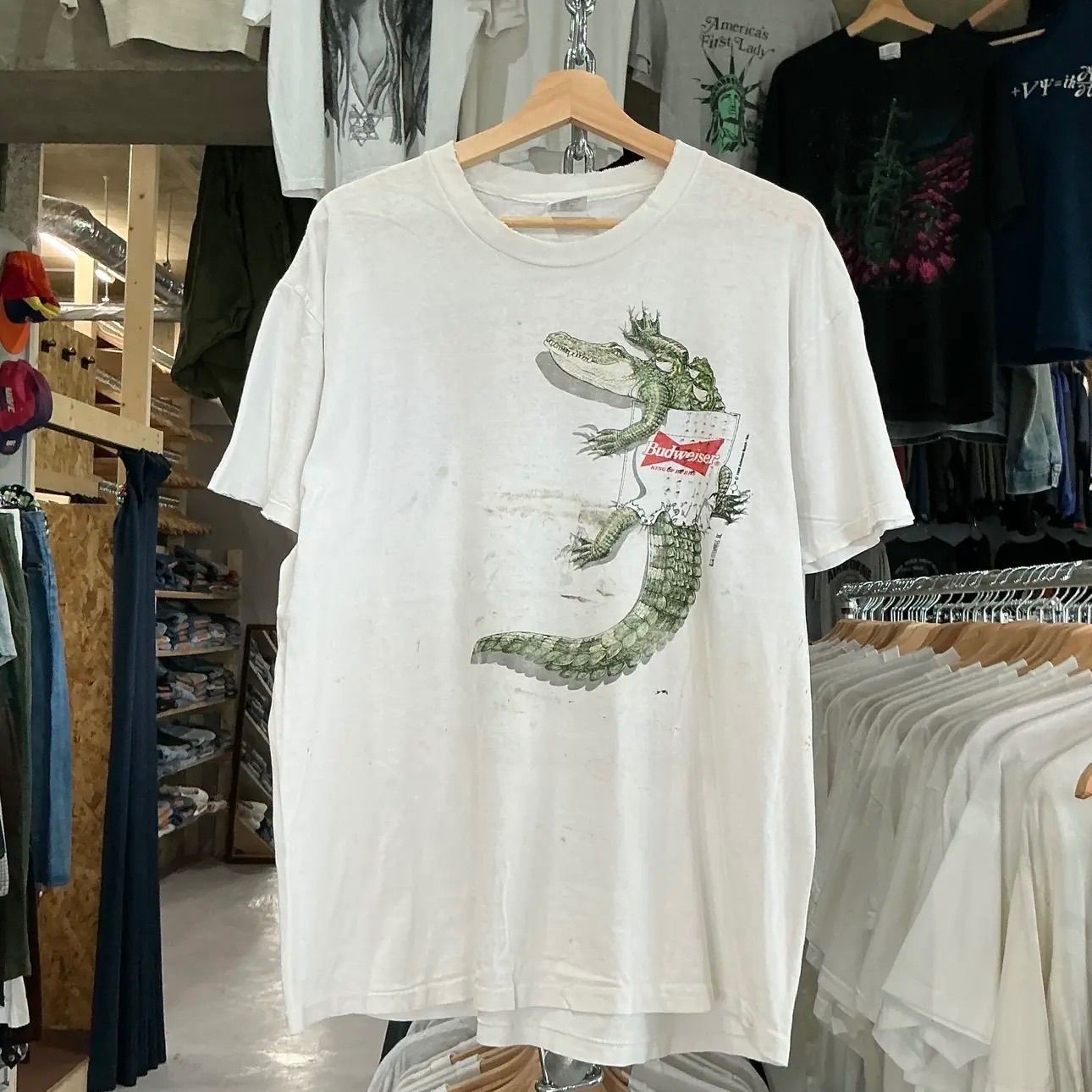 90s DELTA Budweiser Tee バドワイザー Tシャツ