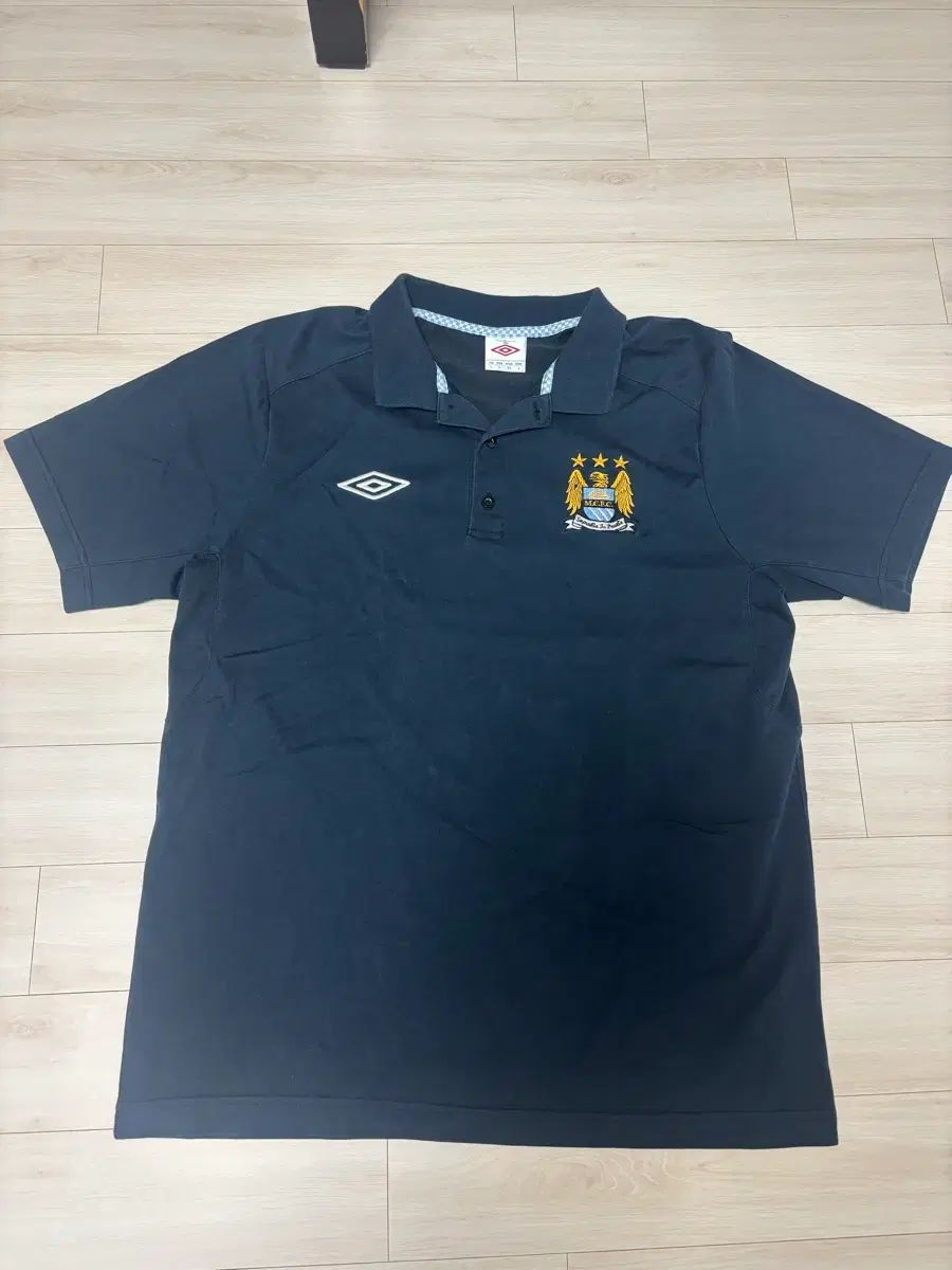 オールドマンチェスターシティ (オールドマンチェスターシティ) UMBRO 半袖 カラーTシャツ ネイビー