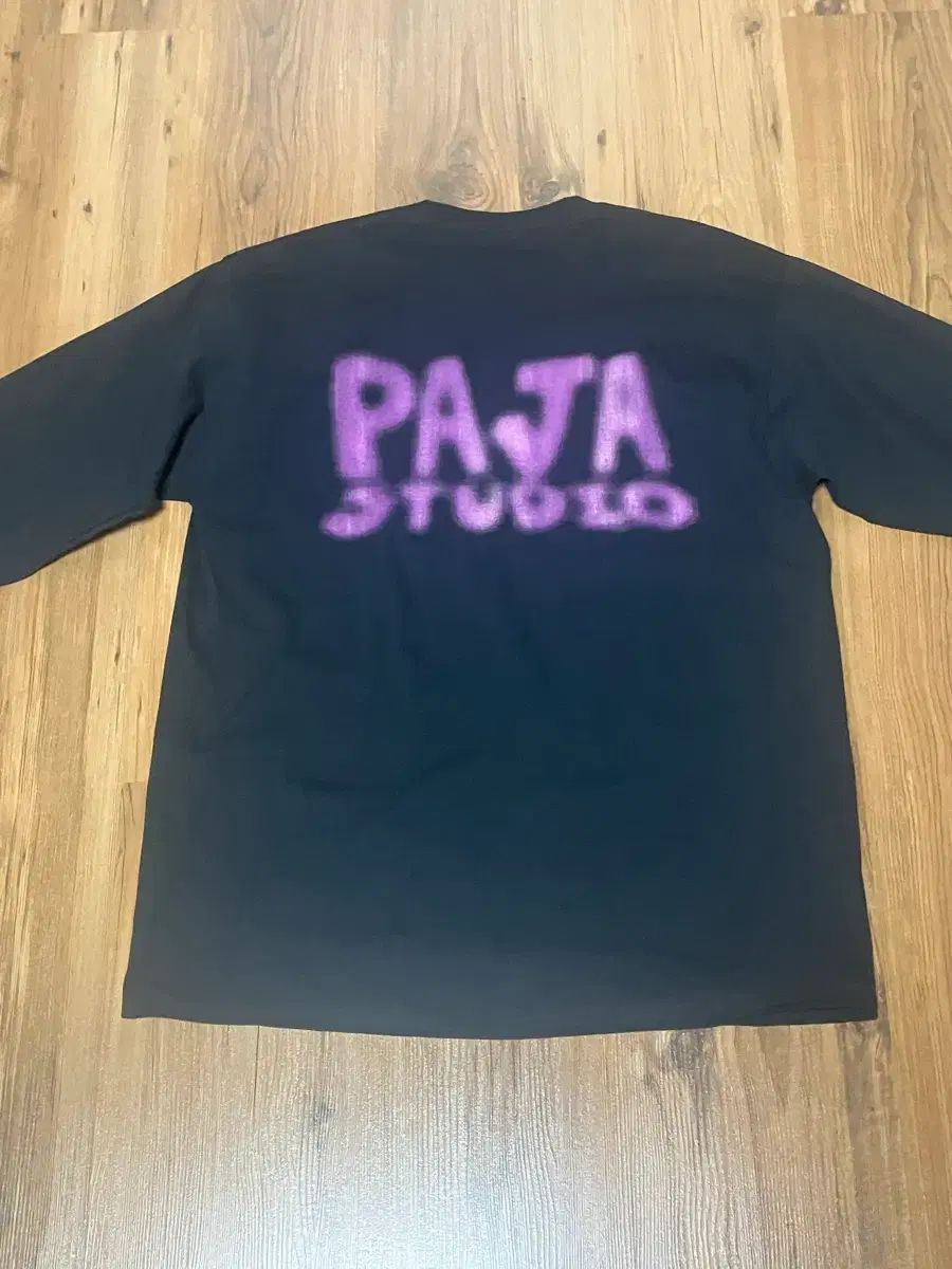 パジャスタジオ paja studio ポケット ロングスリーブ Tシャツ L ブラック