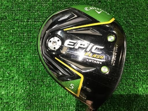 【中古】 キャロウェイ EPIC FLASH STAR 5W フェアウェイウッド FW 純正特注シャフト (フレックスS) メンズ 男性用 右利き 右用 Cランク ゴルフクラブ
