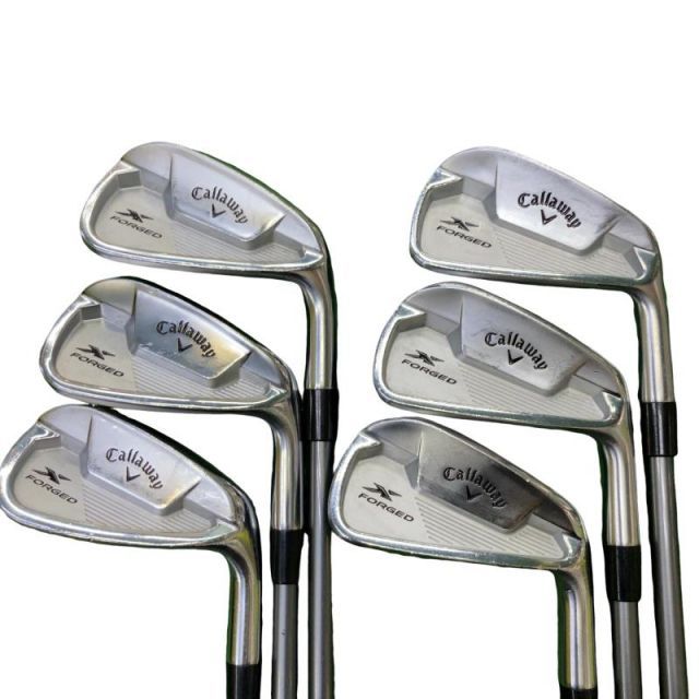 【中古】 キャロウェイ X FORGED STAR(2021) 6S アイアンセット IR Fujikura MC 80 for CW (フレックスS) メンズ 男性用 右利き 右用 Cランク ゴルフクラブ