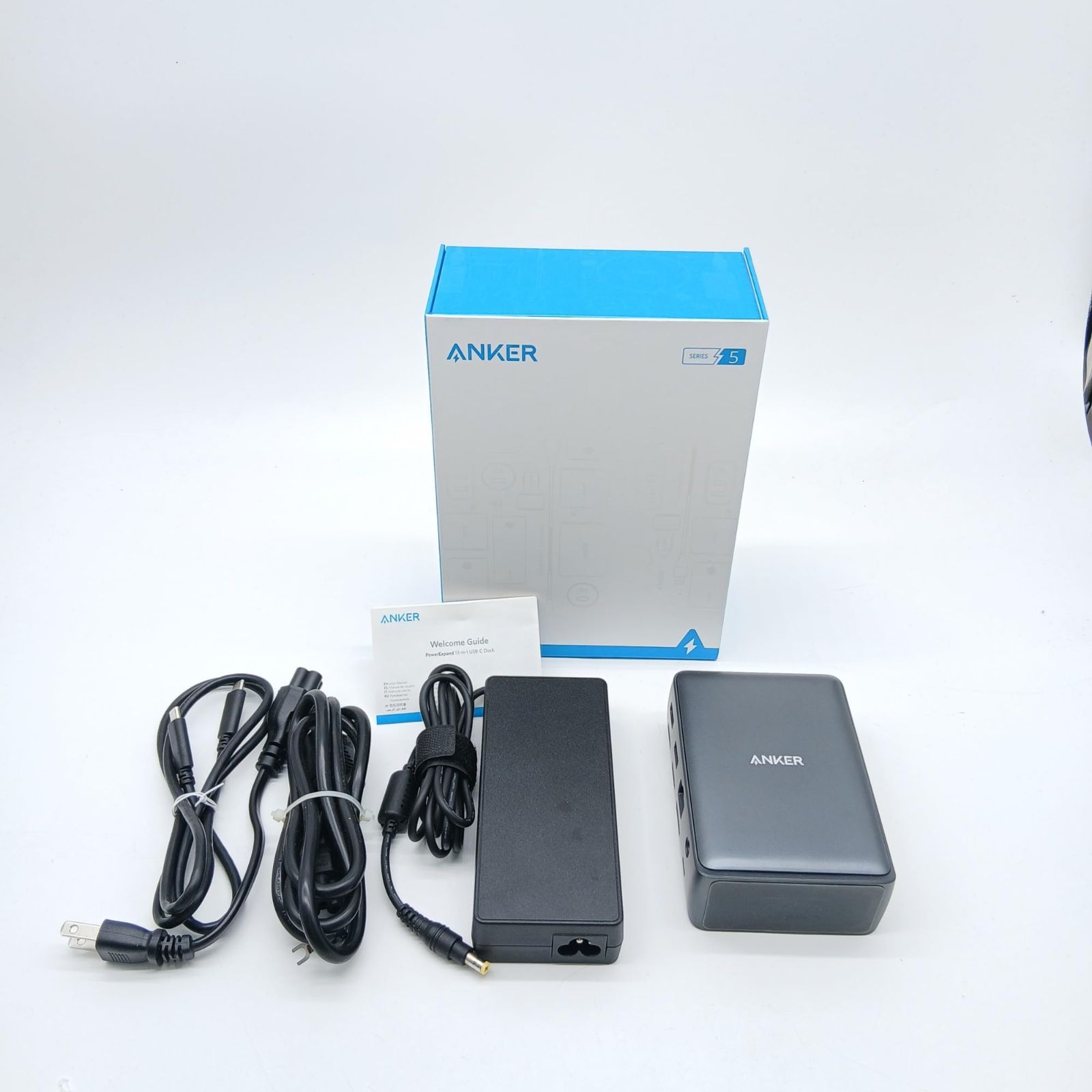 No.6058 Anker PowerExpand 13-in-1 USB-C Dock ドッキングステーション 85W出力 4K対応 HDMIポート 1Gbps イーサネットポート 3.5mm オーディオジャック USB-A USB-Cポート