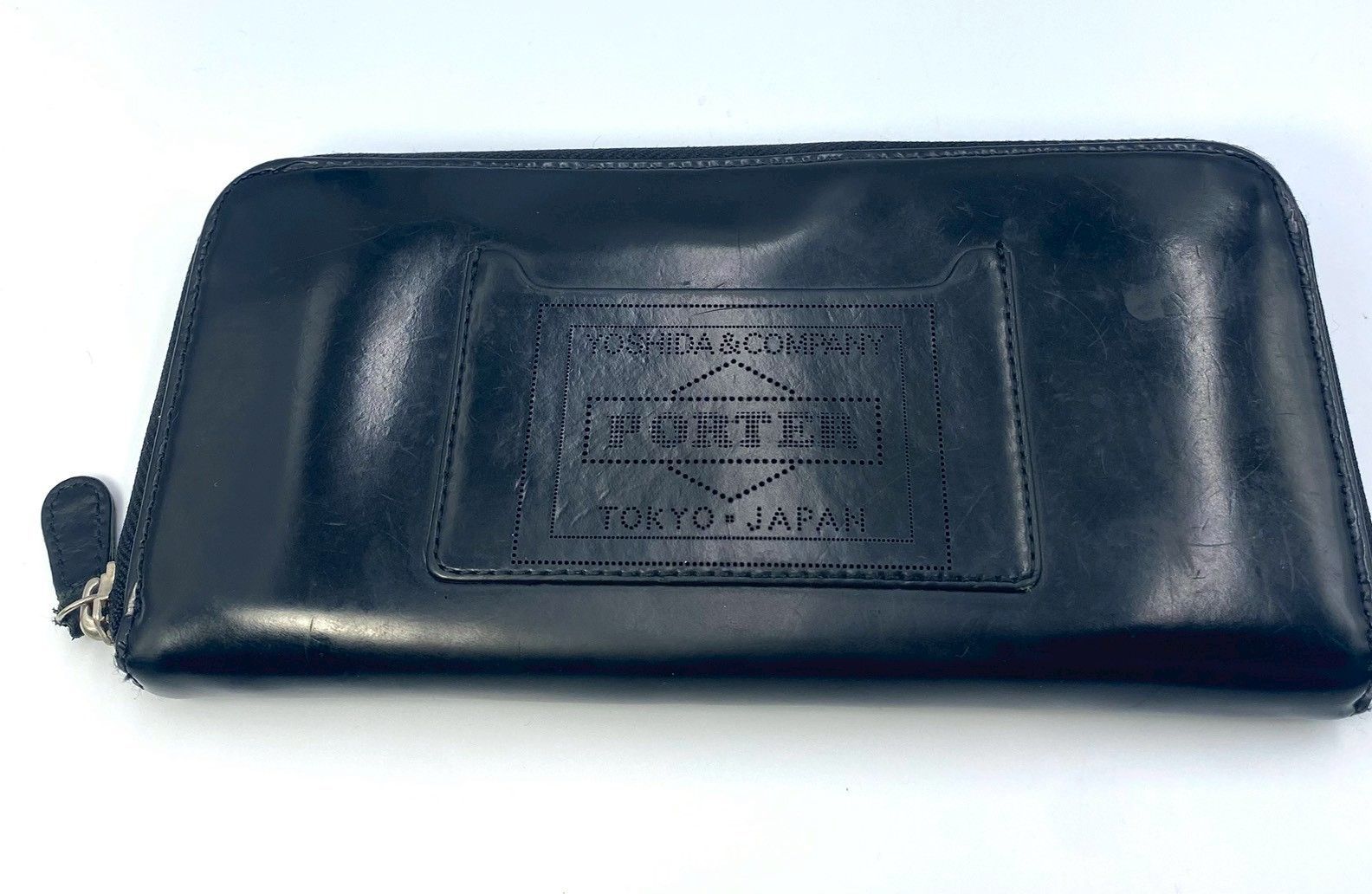 ポーター ブライトスター 長財布 PORTER BRIGHT STAR 吉田カバン ラウンドファスナー 本革 レザー 黒 ブラック 星 月 メンズ レディース 良品 財布 20cm