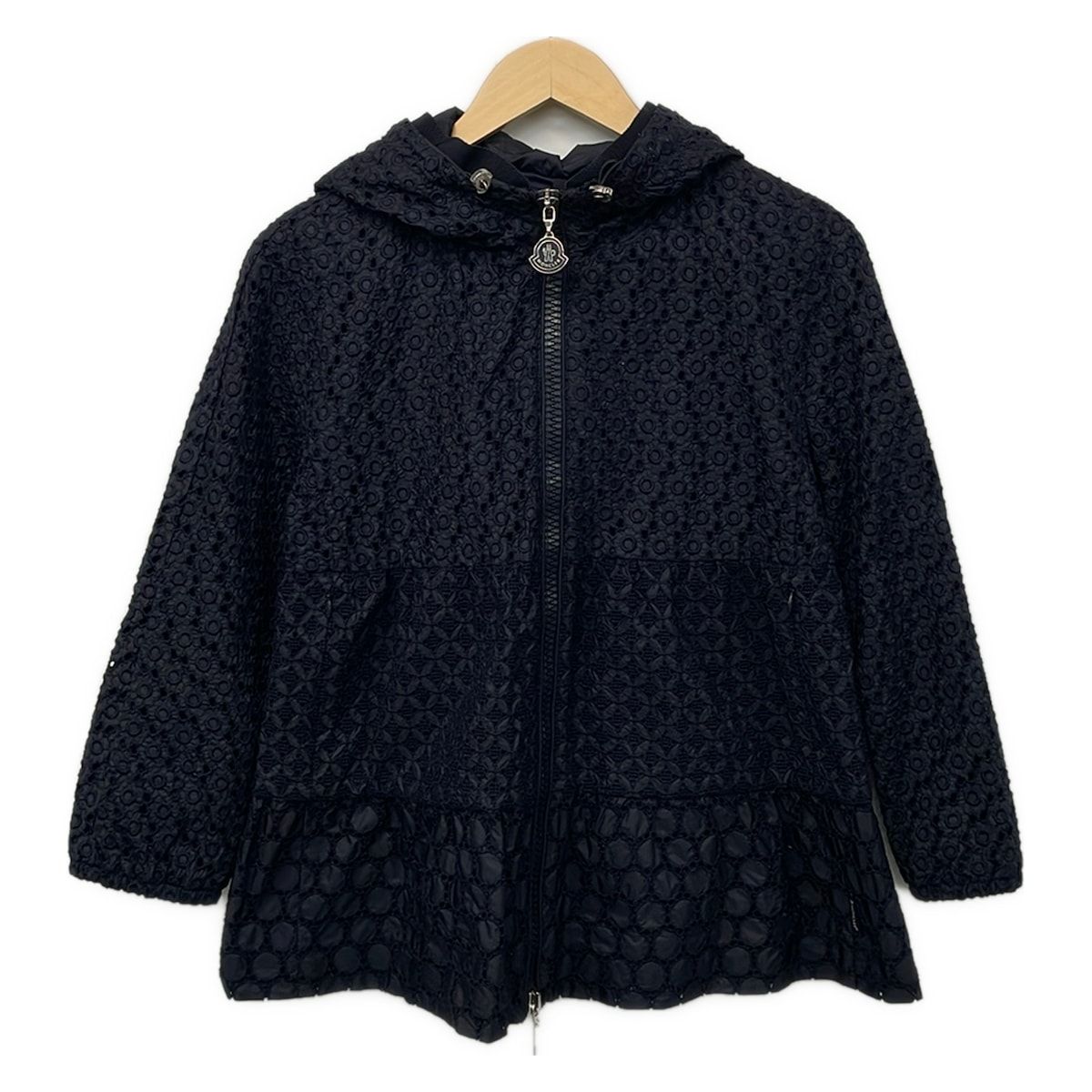MONCLER(モンクレール) ブルゾン サイズ1 S レディース ETAIN(エタン) ネイビー 長袖/レース/ジップアップ/春/秋