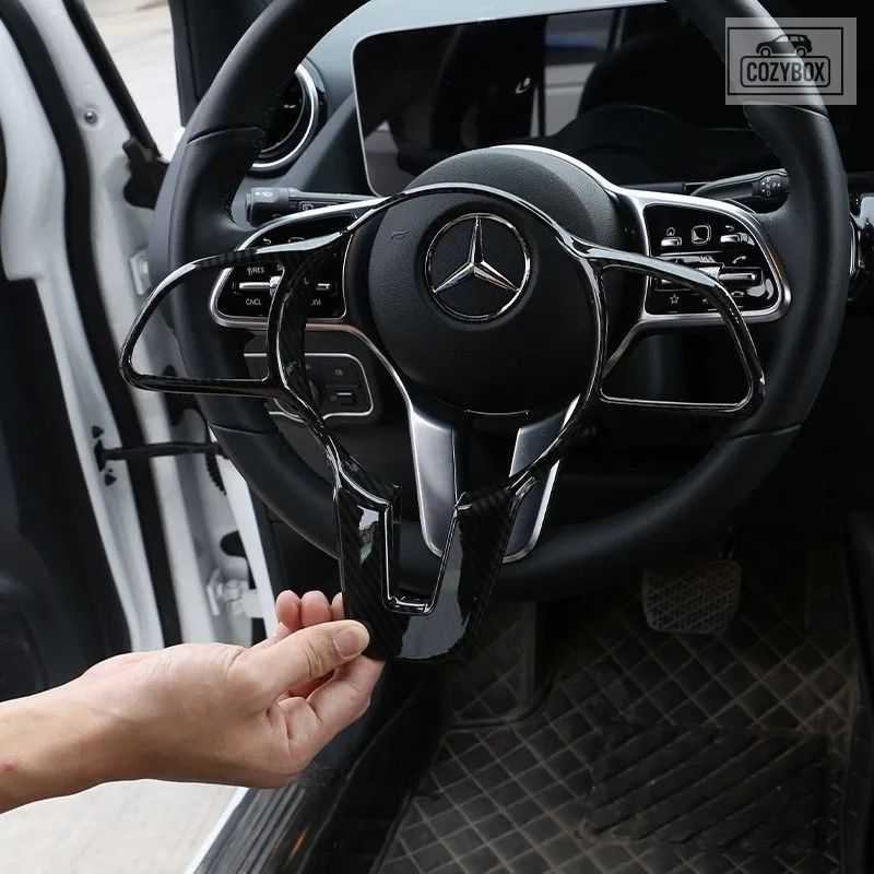 ステアリング ホイール トリム メルセデス ベンツ A B C E G CLA CLS GLC GLE GLS EQ
