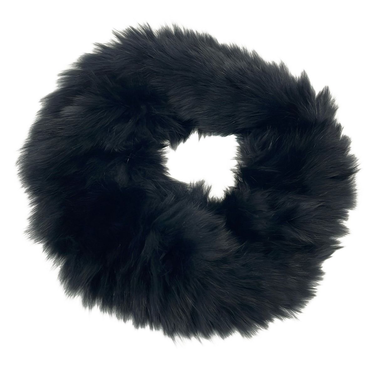 theory　ブラックスヌード theory(セオリー) マフラー美品 - 黒 スヌード フォックス