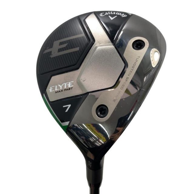 【中古】 キャロウェイ ELYTE MAX FAST 7W フェアウェイウッド FW LIN-Q GREEN 40 for CW(ELYTE FW) (フレックスR) メンズ 男性用 右利き 右用 Cランク ゴルフクラブ