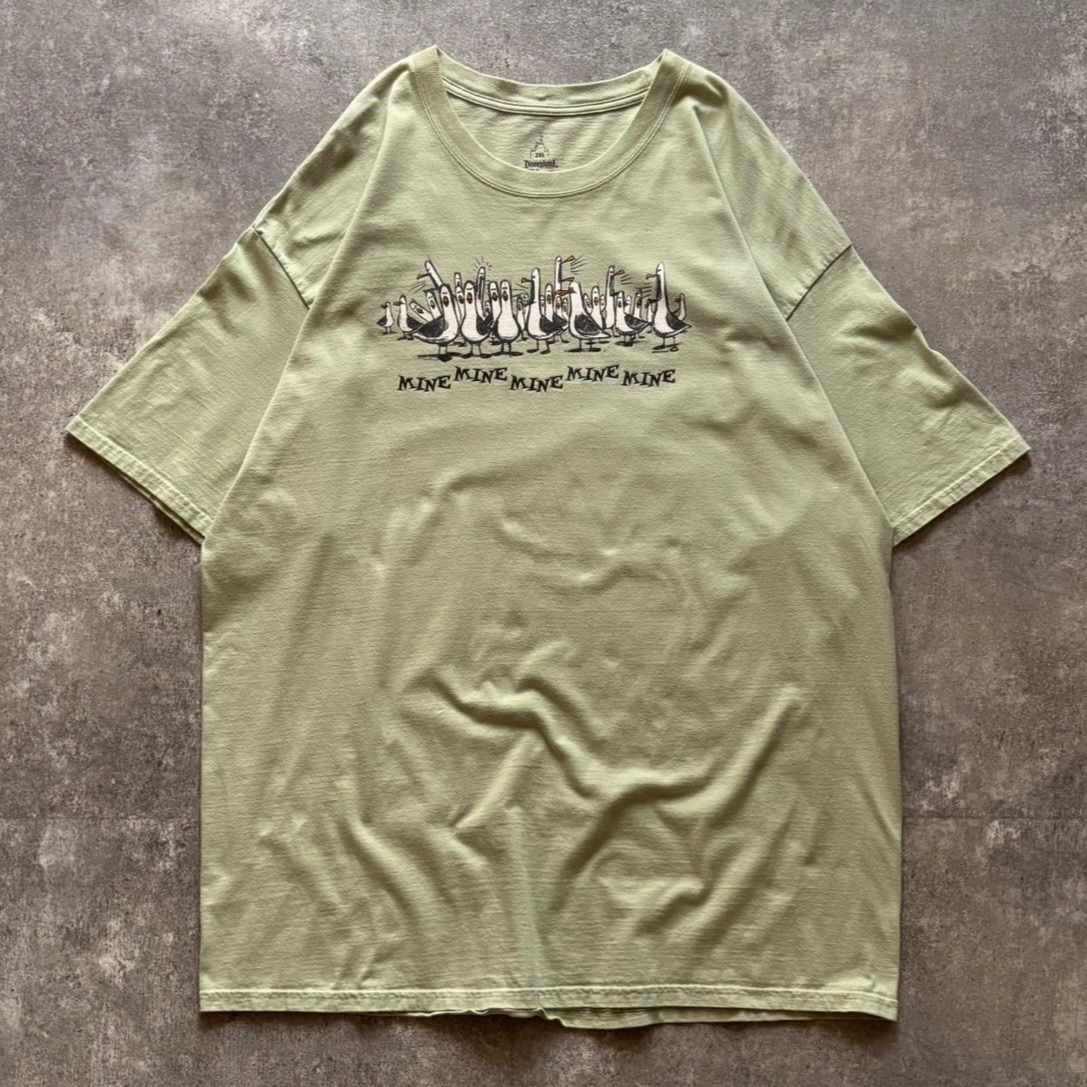 00年代 00s Disney ディズニー PIXAR ピクサー ファインディングニモ カモメ Tシャツ ミントグリーン 2XL