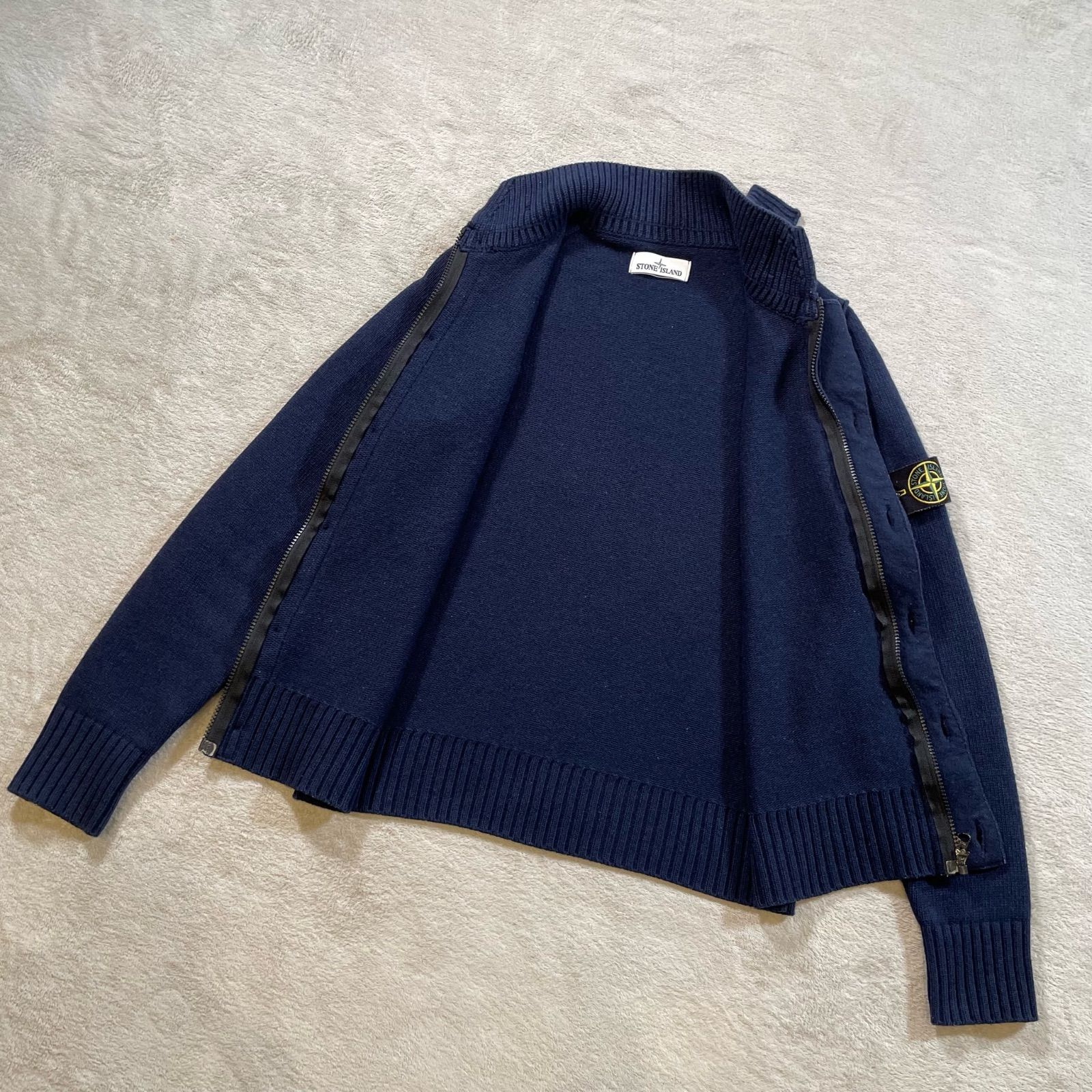 STONE ISLAND ストーンアイランド スタンドカラー ニットジャケット 