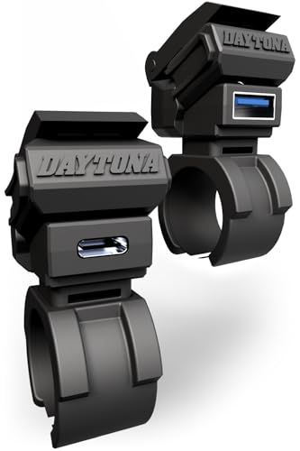 デイトナ(Daytona) バイク USB電源 防水 USB-A+USB-C QC3.0/PD3.0対応 急速充電 60W iPhone/Android対応 リレー付き USB 2ポート 46393ts 06b6a633