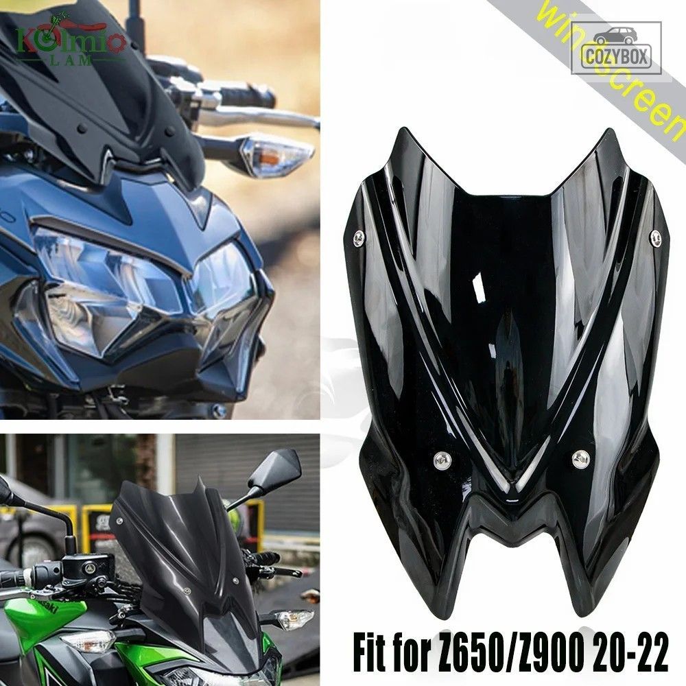 2020 - 2023 カワサキ Z900 Z650 オートバイフロントガラスフロントガラス Z 650 202