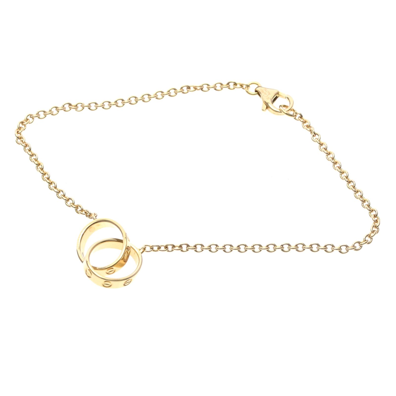 カルティエ(Cartier) ベビーラブブレスレット K18ピンクゴールド(K18PG) 無し チャームブレスレット ピンクゴールド(PG)
