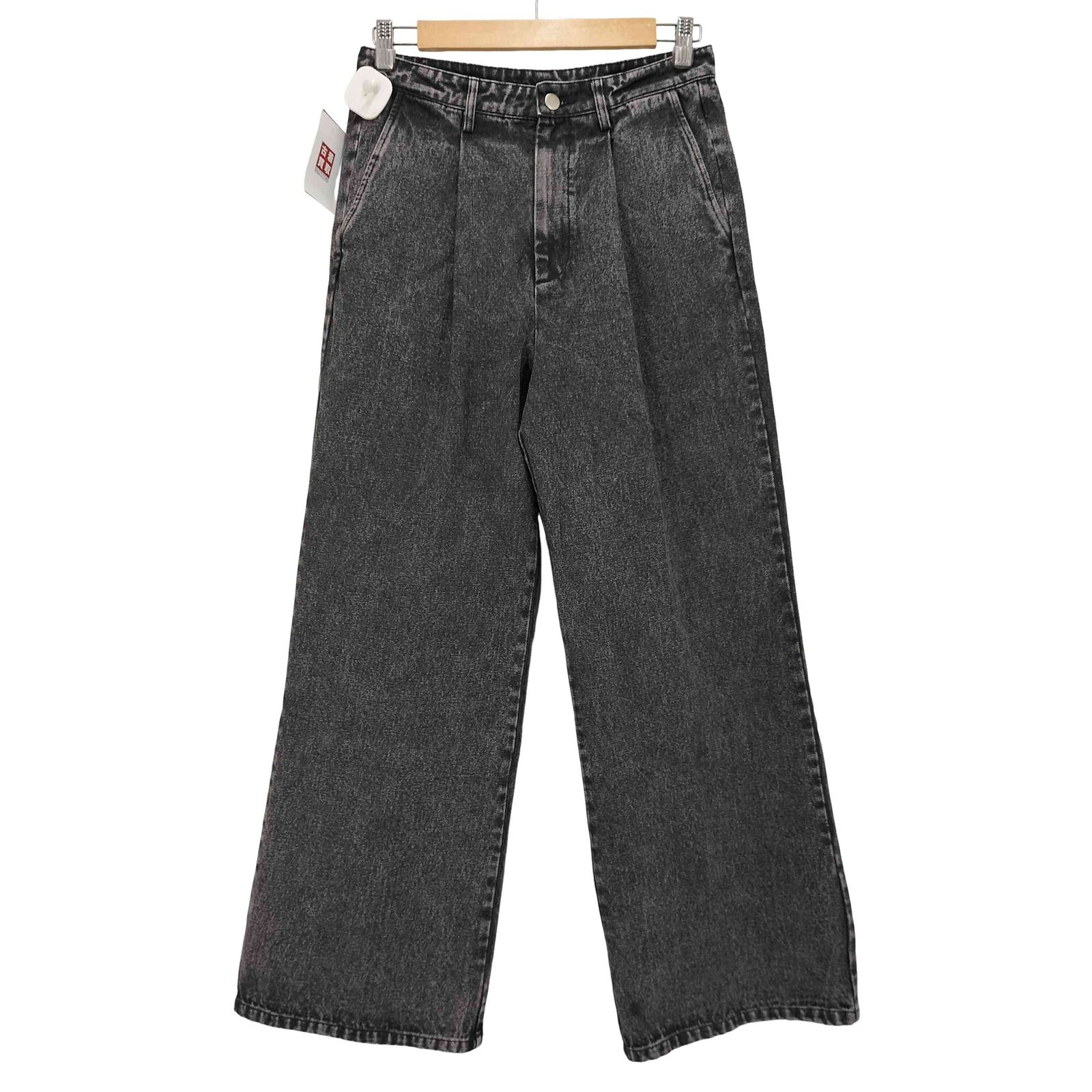 メンズパンツ casper john パンツ Casper John キャスパージョン ワイドパンツ スラックス L 黒 ブラック タック ボリューム感 ドレープ感 メンズ ゆるだぼ ストリート カジュアル モード トレンド - メルカリ