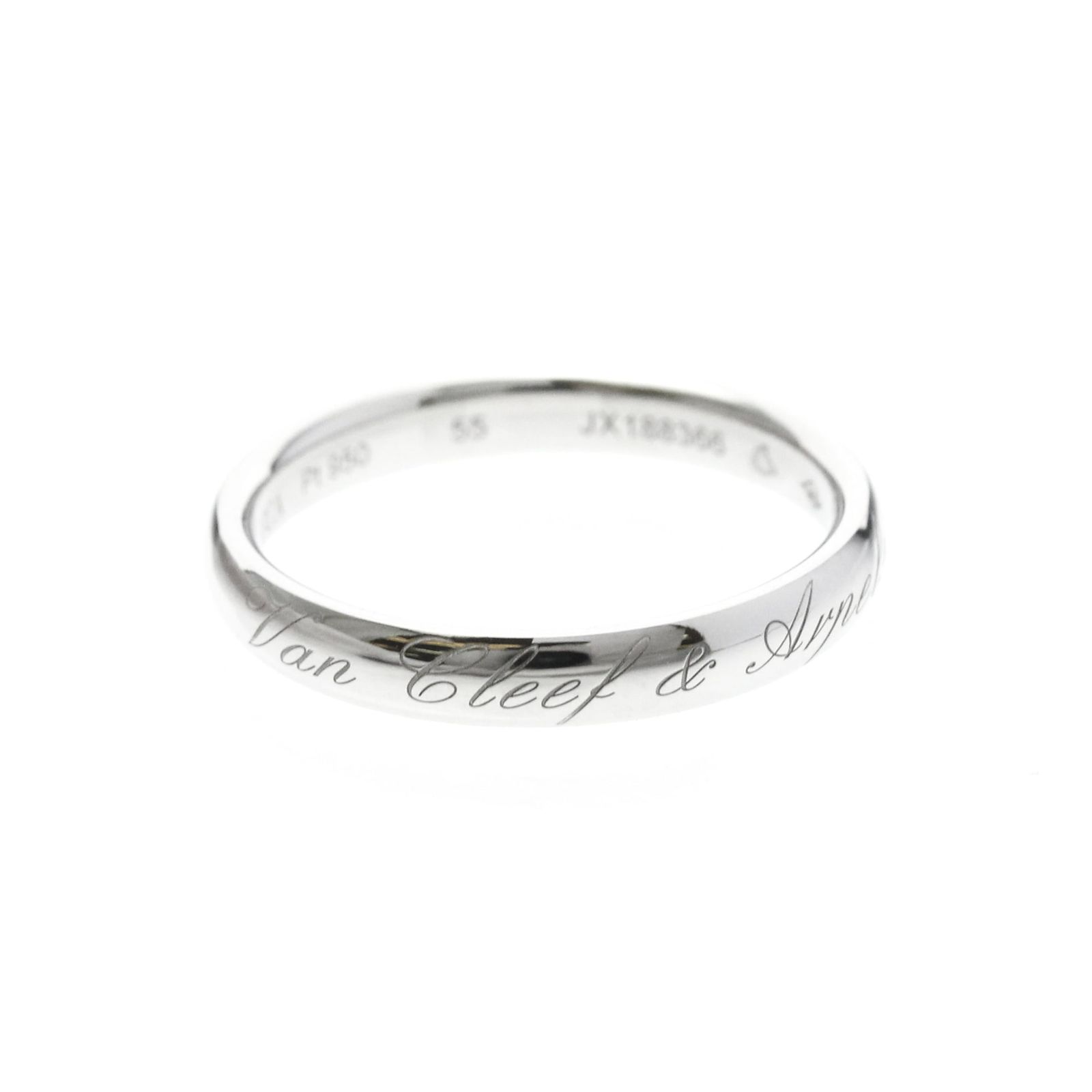 ヴァン・クリーフ＆アーペル(Van Cleef & Arpels) シニアチュール リング プラチナ ファッション 無し バンドリング シルバー