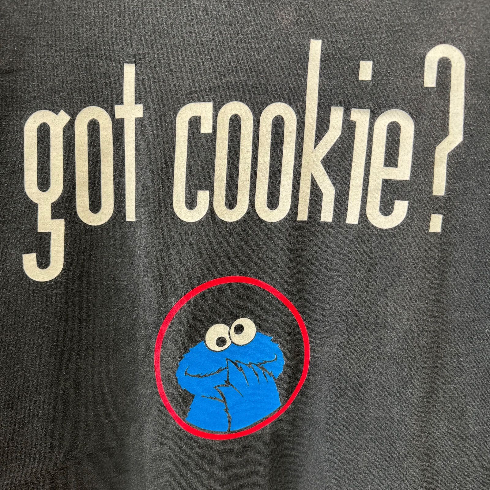 90s セサミストリート SESAME STREET クッキーモンスター COOKIE MONSTER got cookie ? CHANGES vintage 古着｜詳細画像