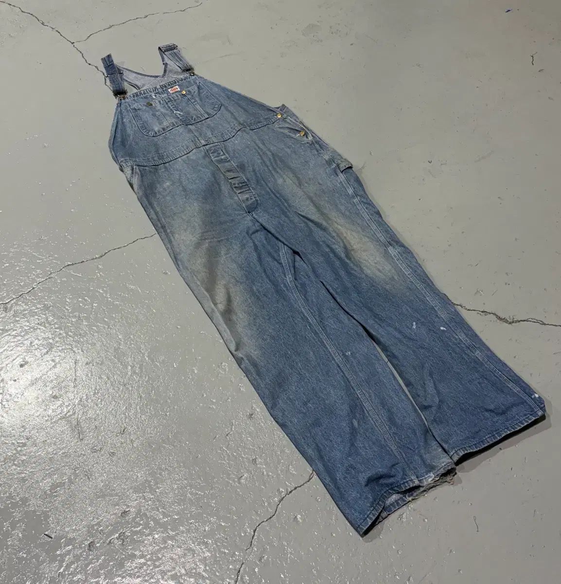ディッキーズ(Dickies) ヴィンテージ ライトブルー デニム オーバーオール