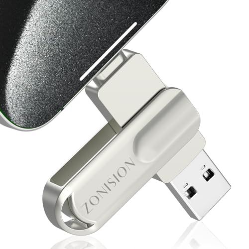 【MFI認証】ZONISION 256GB iPhone USBメモリスティック、アプリなしで写真や動画を iphone バックアップできる3-in-1 USBストレージ、1Phone/iPad/Android/PCと互換性のある外付けストレ 53234841