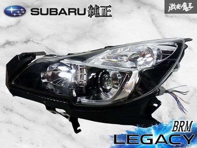 【点灯OK】純正 BRG BMM BR9 BM9 レガシィ 後期 HID キセノン ヘッドライト ヘッドランプ インナーブラック 左側 助手席側 KOITO 100-20061
