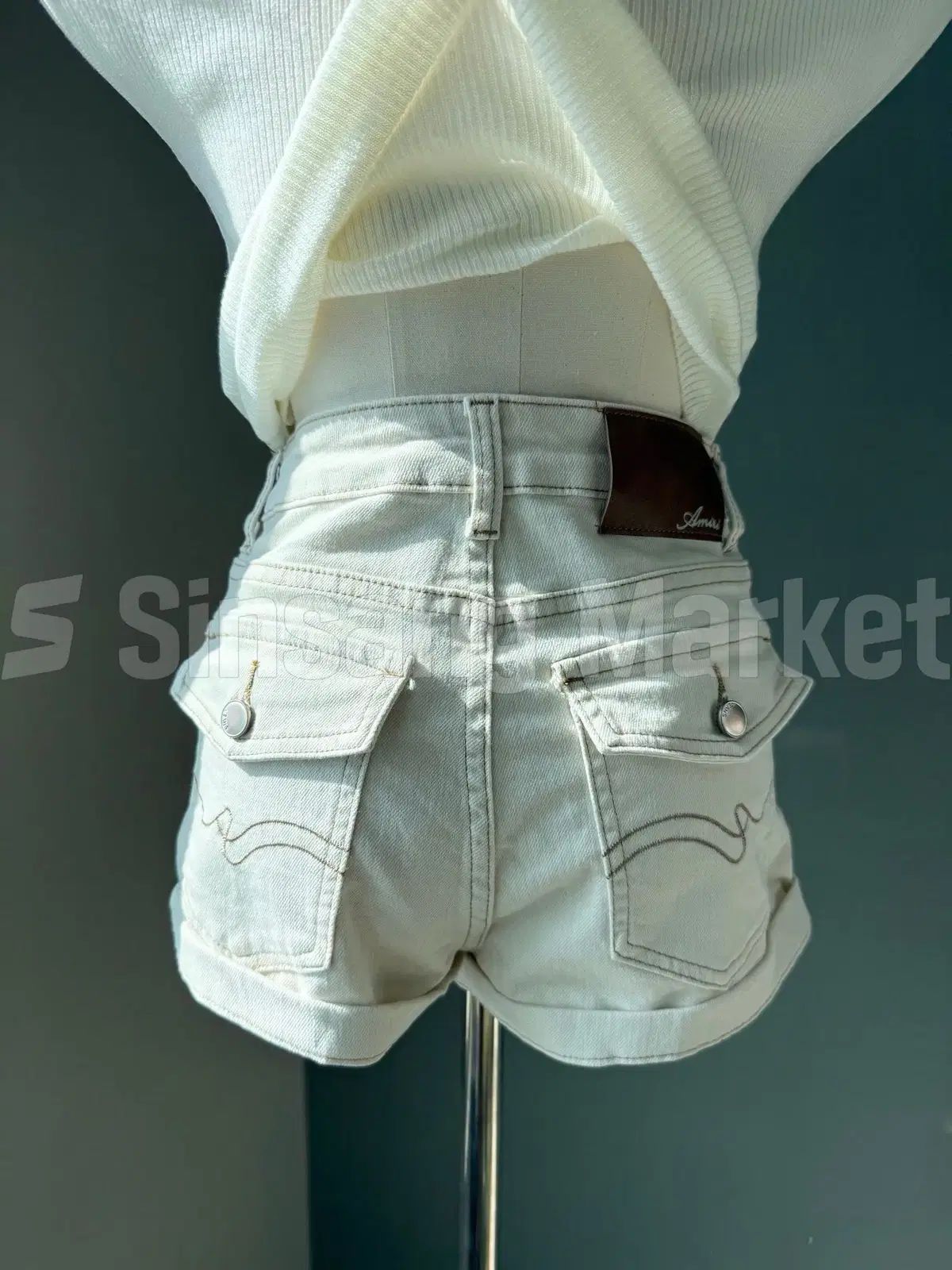 迅速発送 スティッチポケットPT - 輸入衣類 リブフィット ショートパンツ ショートパンツ ハーフパンツ